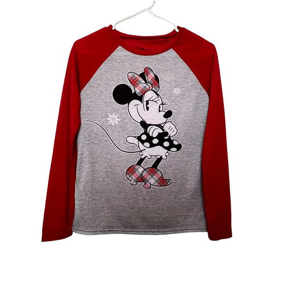 Disney Tops - Disney Christmas Minnie Mouse Pajama Top Extra Small